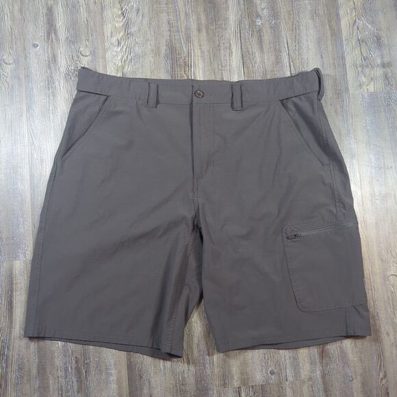 Huk Shorts Men's 2XL Gray Performance Golf Fishing Hunt Casual Cargo - Picture 1 of 13